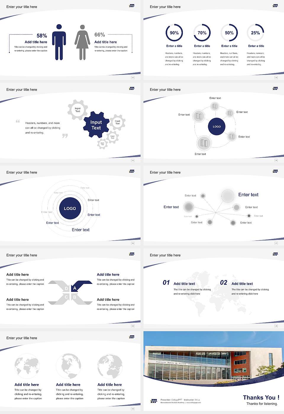 Massachusetts Maritime Academy Course/Courseware Creation PPT Template16:9 ratio PPT effect preview image4