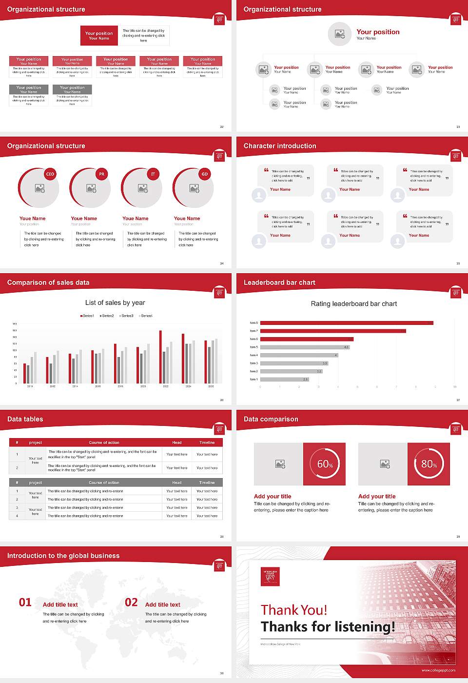 Metropolitan College of New York Academic Presentation/Research Findings Report PPT Template16:9 ratio PPT effect preview image4