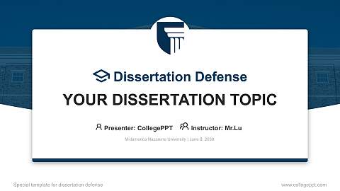 Midamerica Nazarene University Graduation Thesis Defense PPT Template