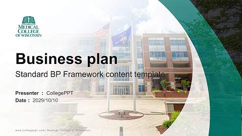 Medical College of Wisconsin Competition/Entrepreneurship Contest PPT Template