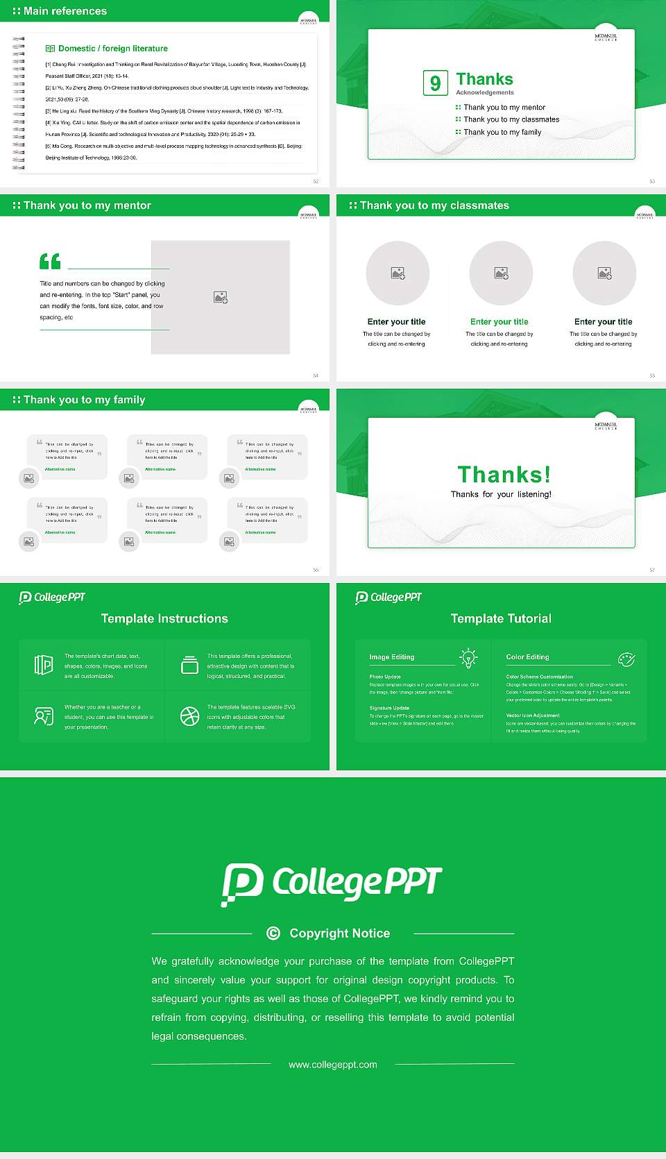 Mcdaniel College Graduation Thesis Defense PPT Template16:9 ratio PPT effect preview image7