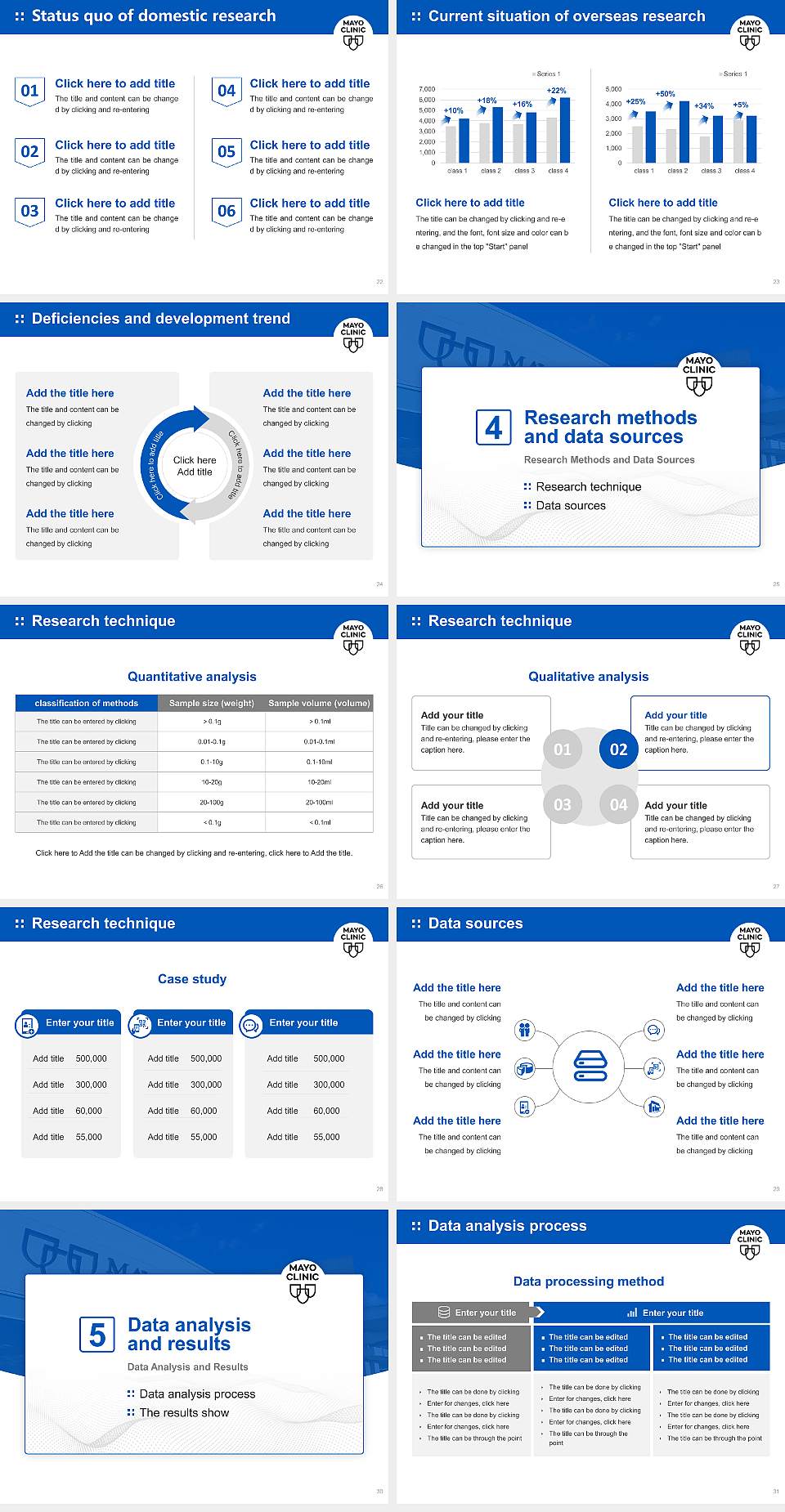 Mayo Clinic College of Medicine and Science Graduation Thesis Defense PPT Template4:3 ratio PPT effect preview image4