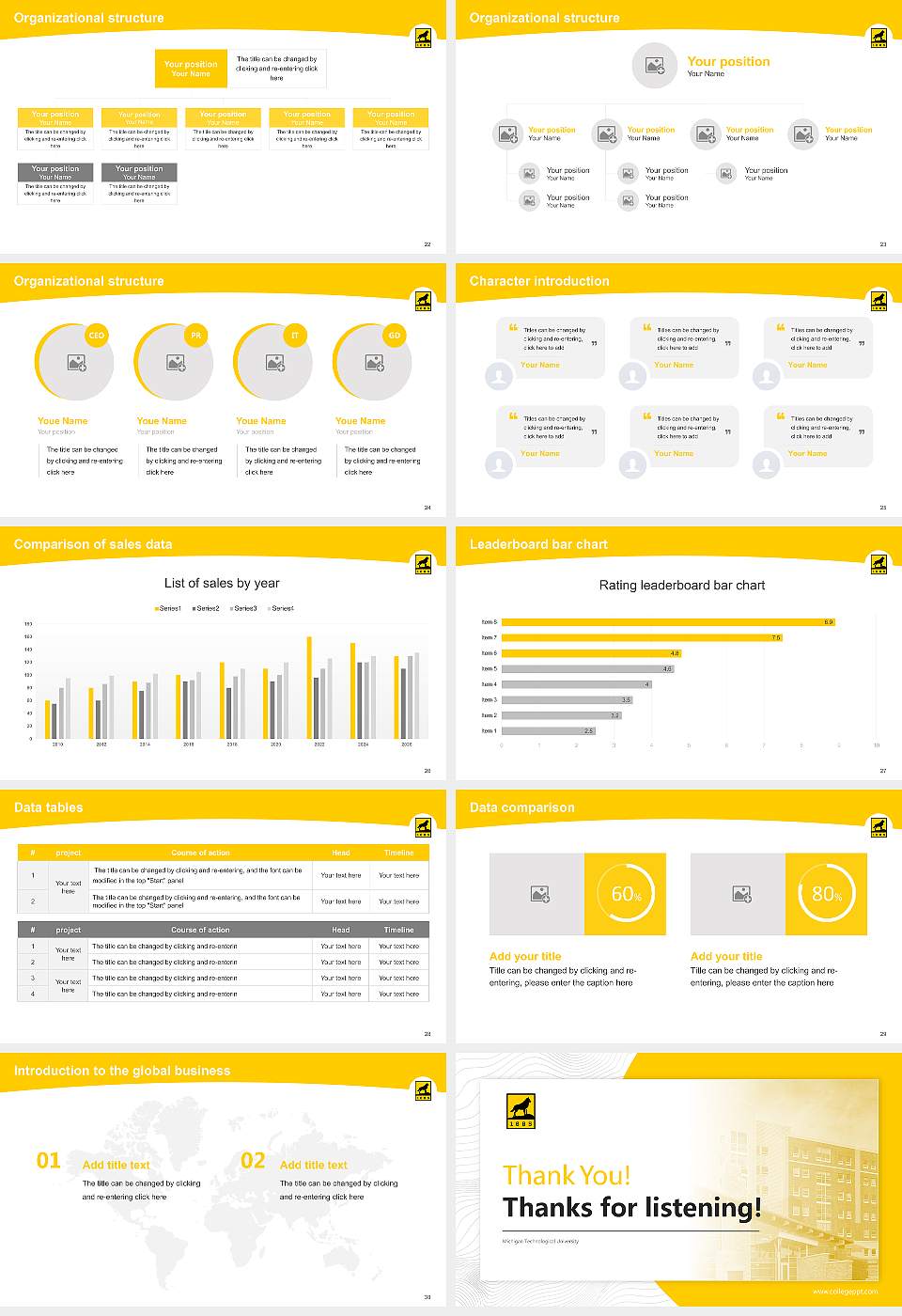 Michigan Technological University Academic Presentation/Research Findings Report PPT Template16:9 ratio PPT effect preview image4