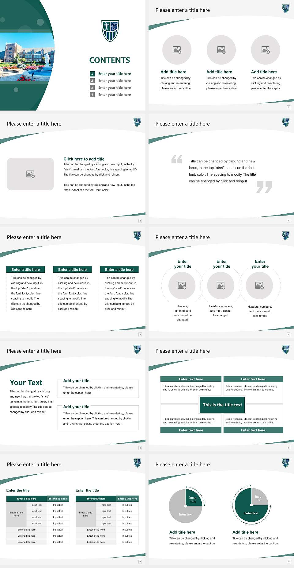Mercyhurst University Course/Courseware Creation PPT Template4:3 ratio PPT effect preview image2