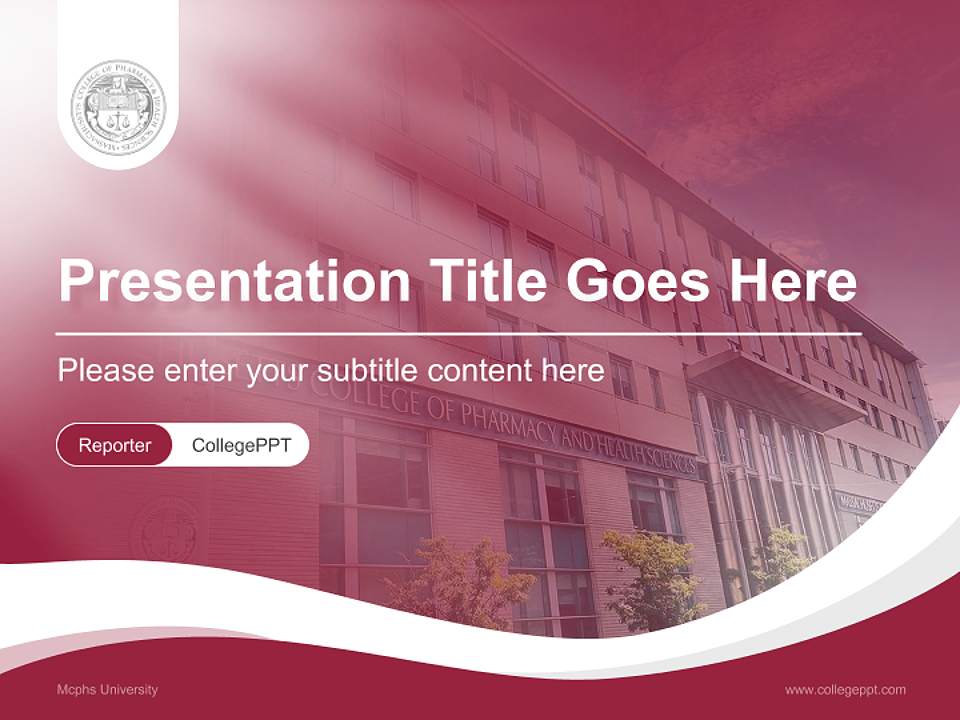 Mcphs University Lecture Sharing and Networking Event PPT Template4:3 ratio PPT effect preview image4