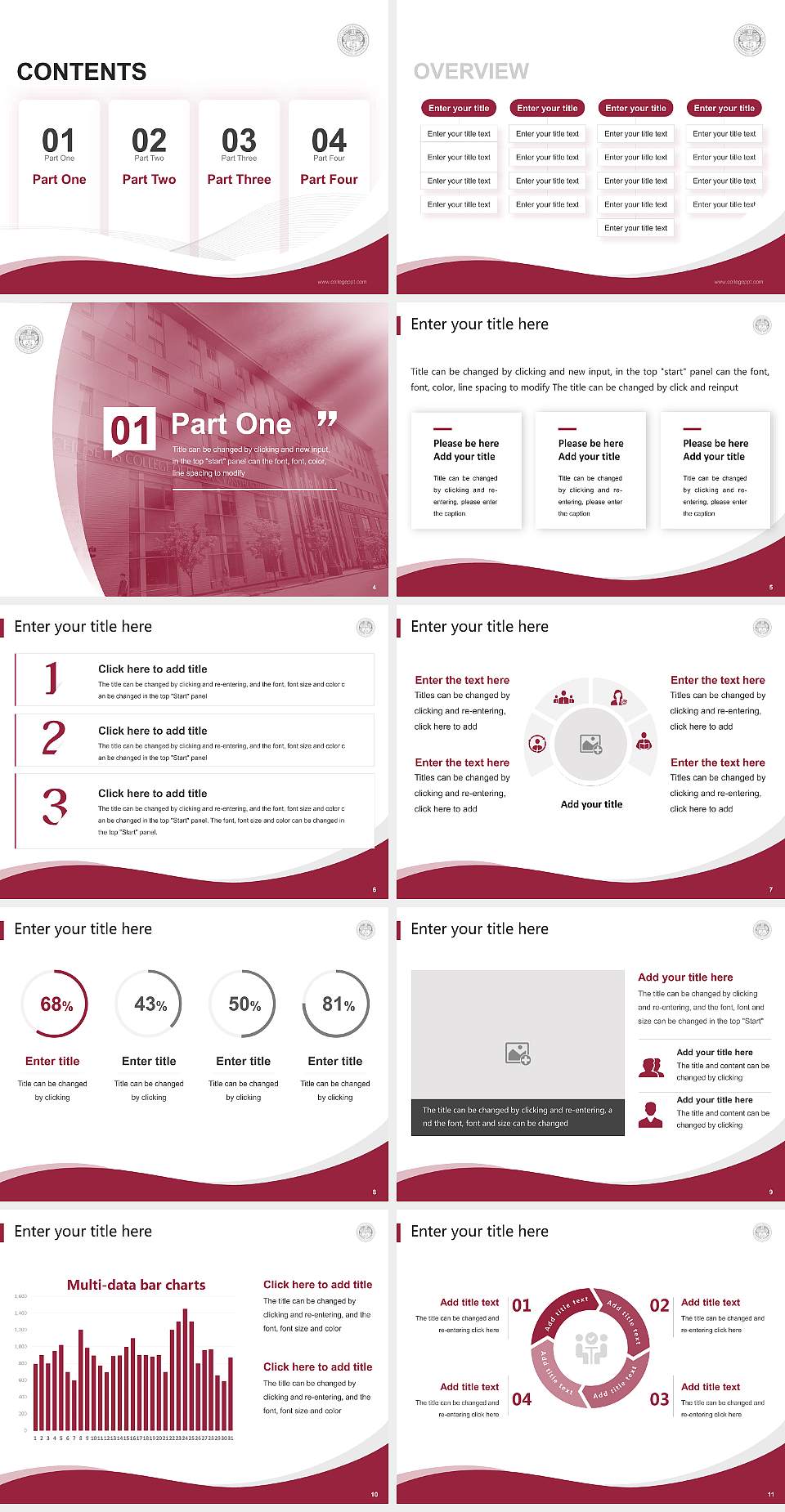 Mcphs University Lecture Sharing and Networking Event PPT Template4:3 ratio PPT effect preview image2
