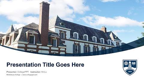 Middlebury College Course/Courseware Creation PPT Template