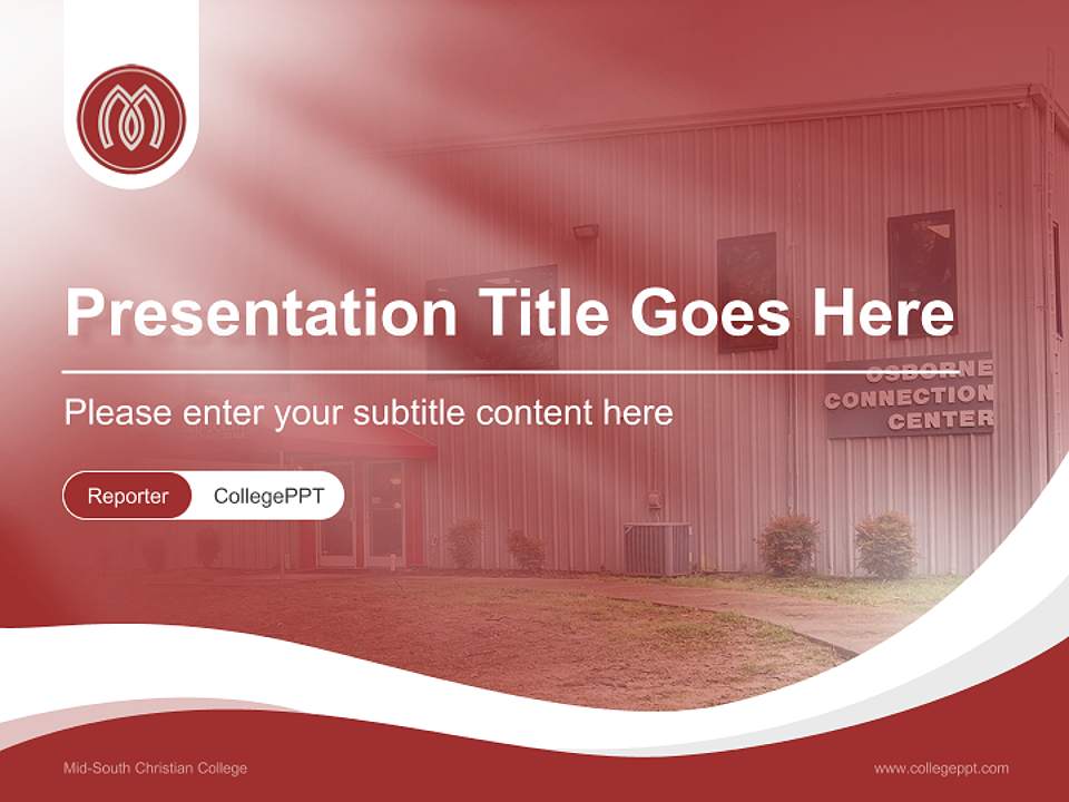 Mid-South Christian College Lecture Sharing and Networking Event PPT Template4:3 ratio PPT effect preview image4