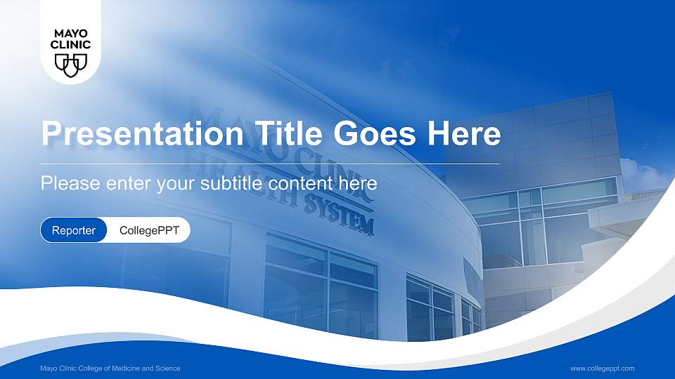 Mayo Clinic College of Medicine and Science Lecture Sharing and Networking Event PPT Template16:9 ratio PPT effect preview image