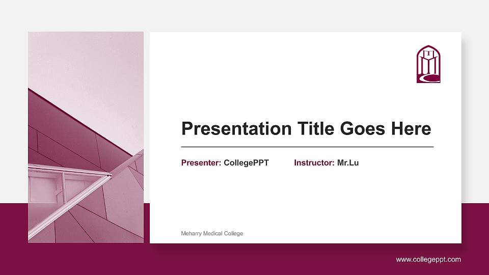 Meharry Medical College General Purpose PPT Template16:9 ratio PPT effect preview image