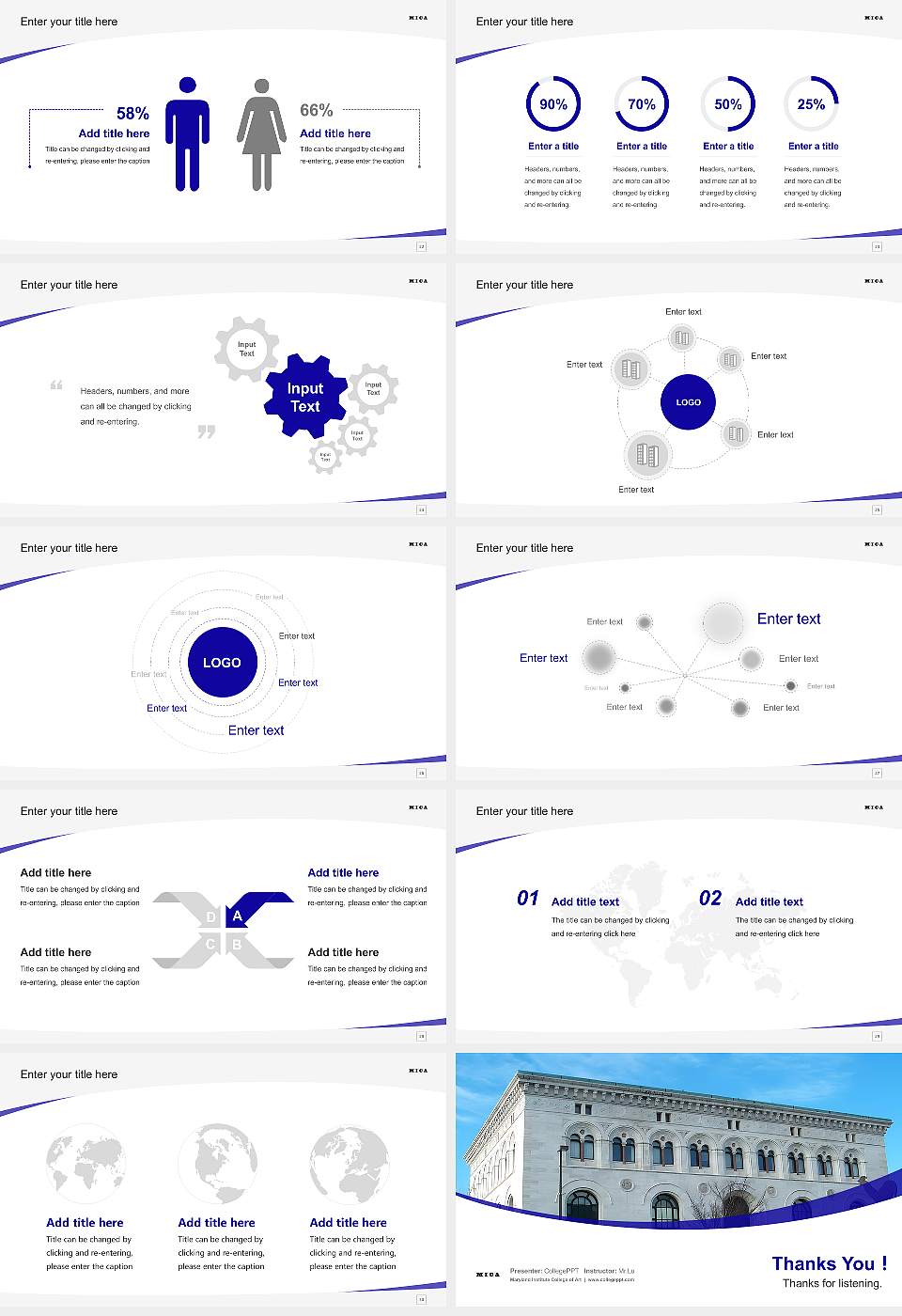 Maryland Institute College of Art Course/Courseware Creation PPT Template16:9 ratio PPT effect preview image4