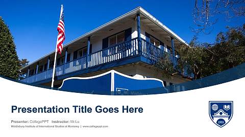 Middlebury Institute of International Studies at Monterey Course/Courseware Creation PPT Template