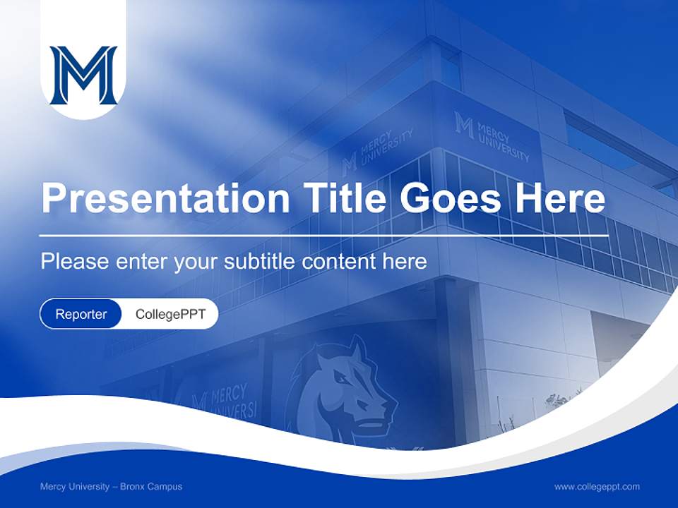 Mercy University – Bronx Campus Lecture Sharing and Networking Event PPT Template4:3 ratio PPT effect preview image4