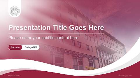 Mcphs University Lecture Sharing and Networking Event PPT Template