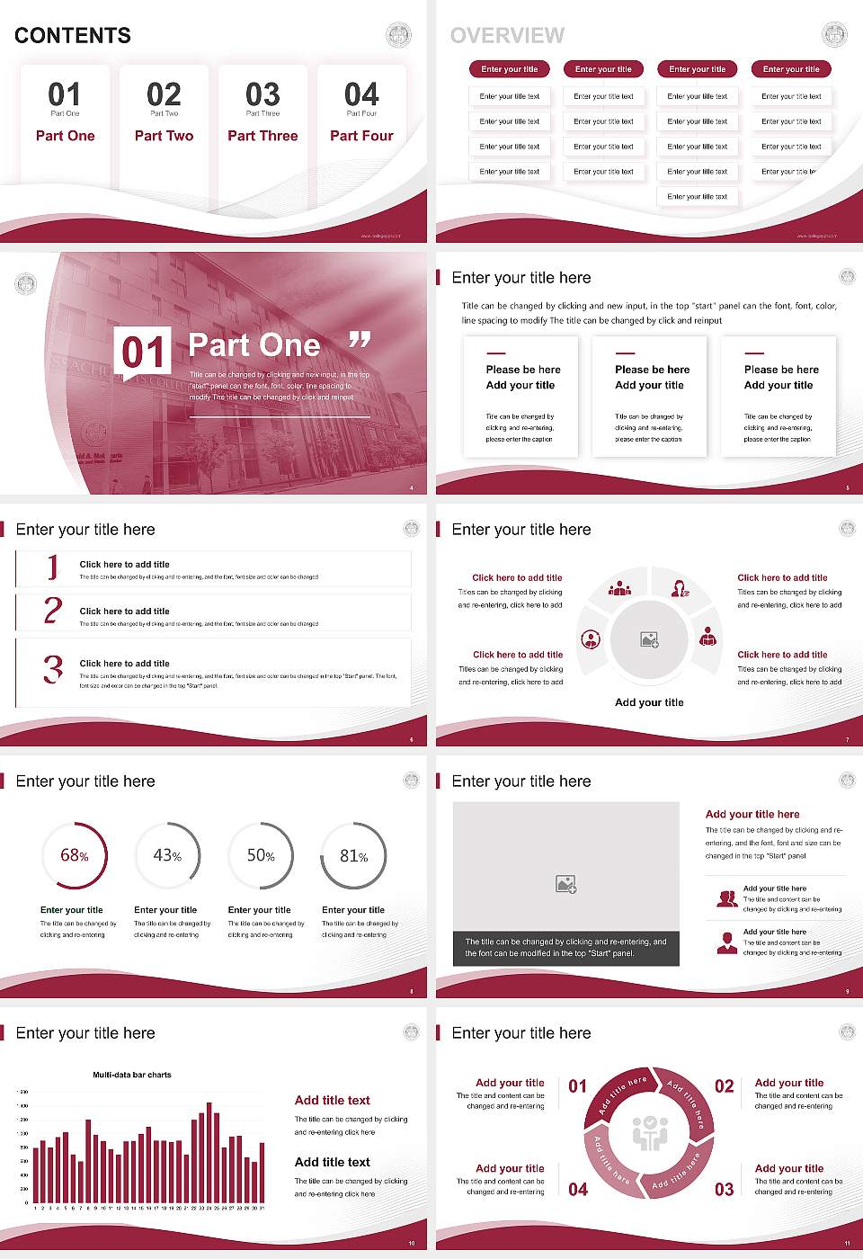 Mcphs University Lecture Sharing and Networking Event PPT Template16:9 ratio PPT effect preview image2