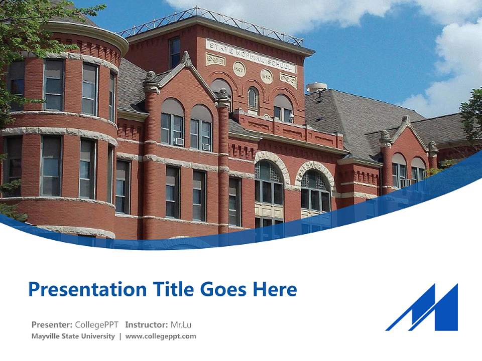 Mayville State University Course/Courseware Creation PPT Template4:3 ratio PPT effect preview image5