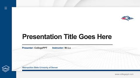 Metropolitan State University of Denver Thesis Proposal/Graduation Defense PPT Template