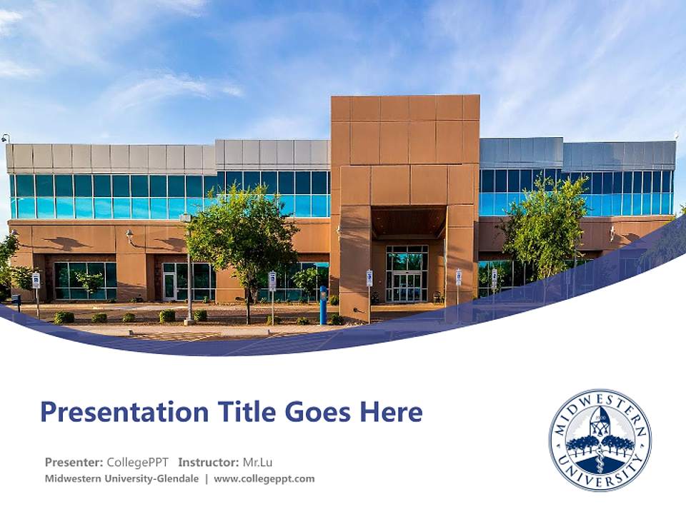 Midwestern University-Glendale Course/Courseware Creation PPT Template4:3 ratio PPT effect preview image5