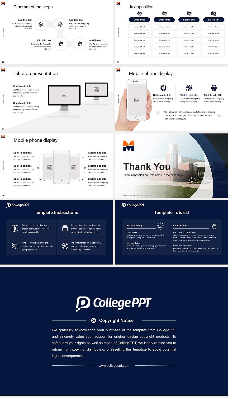 Midland University Competition/Entrepreneurship Contest PPT Template16:9 ratio PPT effect preview image9