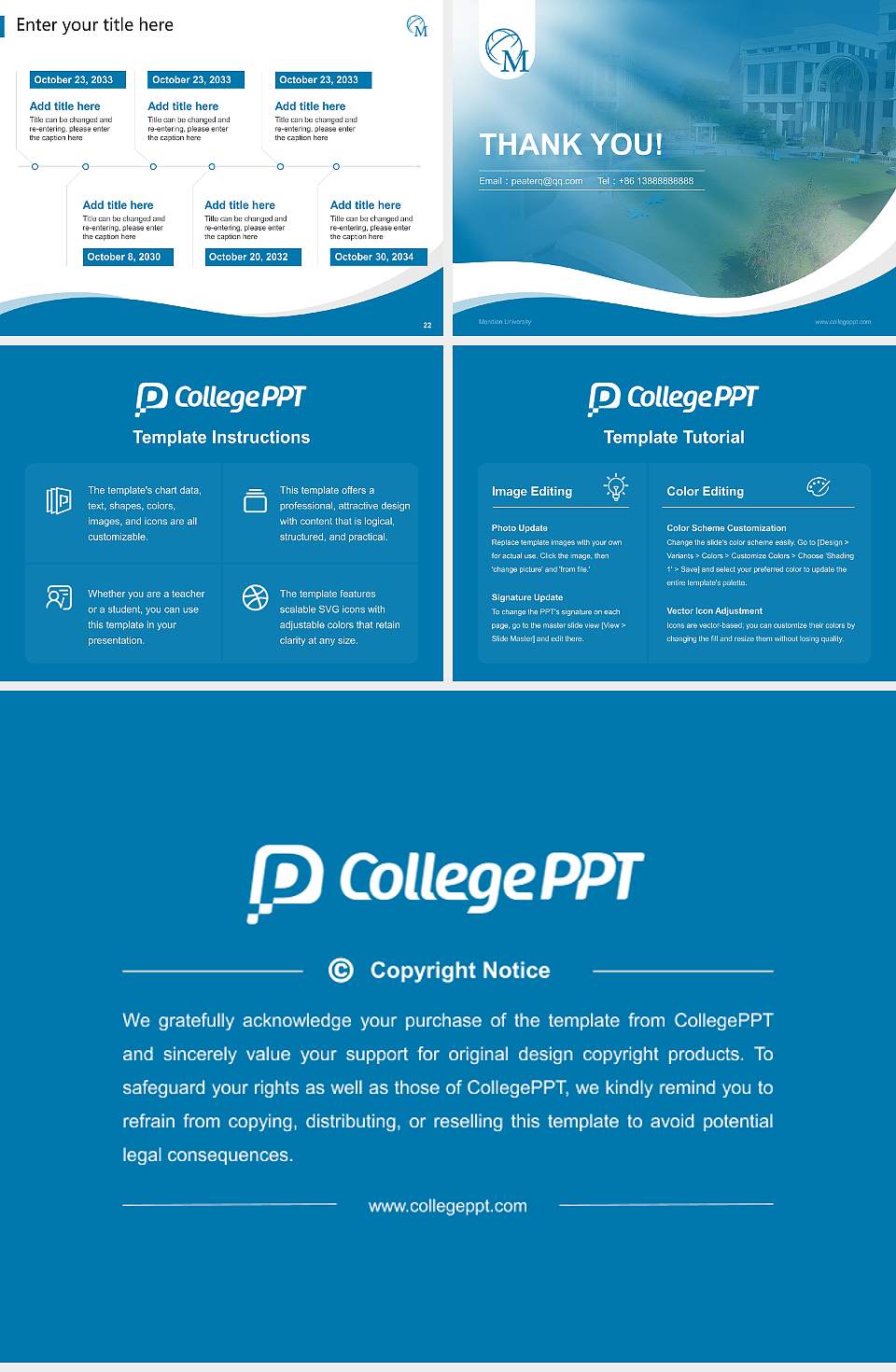 Meridian University Lecture Sharing and Networking Event PPT Template4:3 ratio PPT effect preview image4