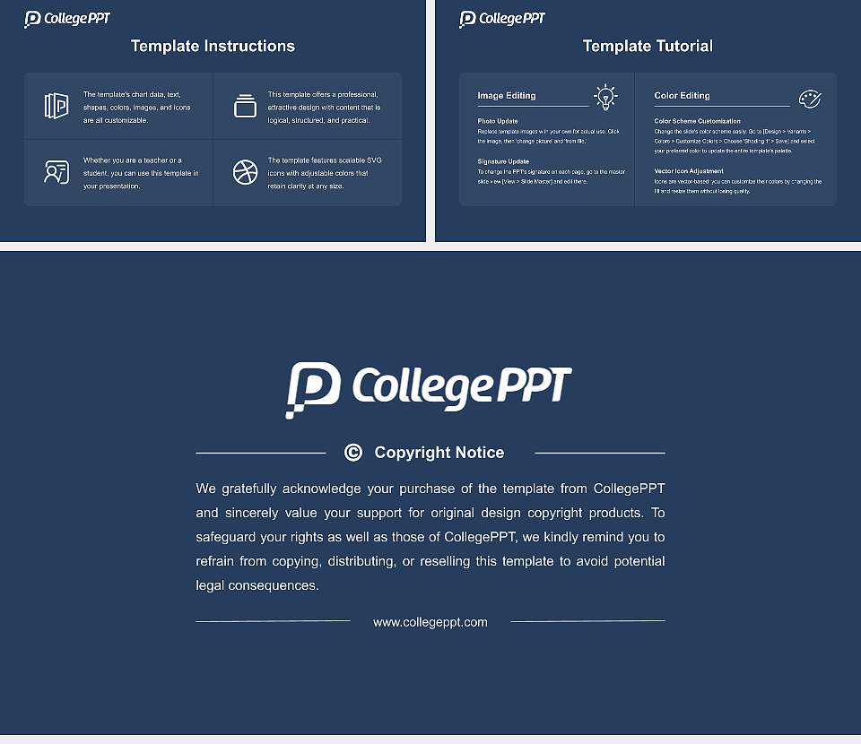 Messiah University Course/Courseware Creation PPT Template16:9 ratio PPT effect preview image5