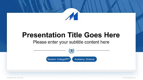 Mayville State University National Scholarship Defense PPT Template