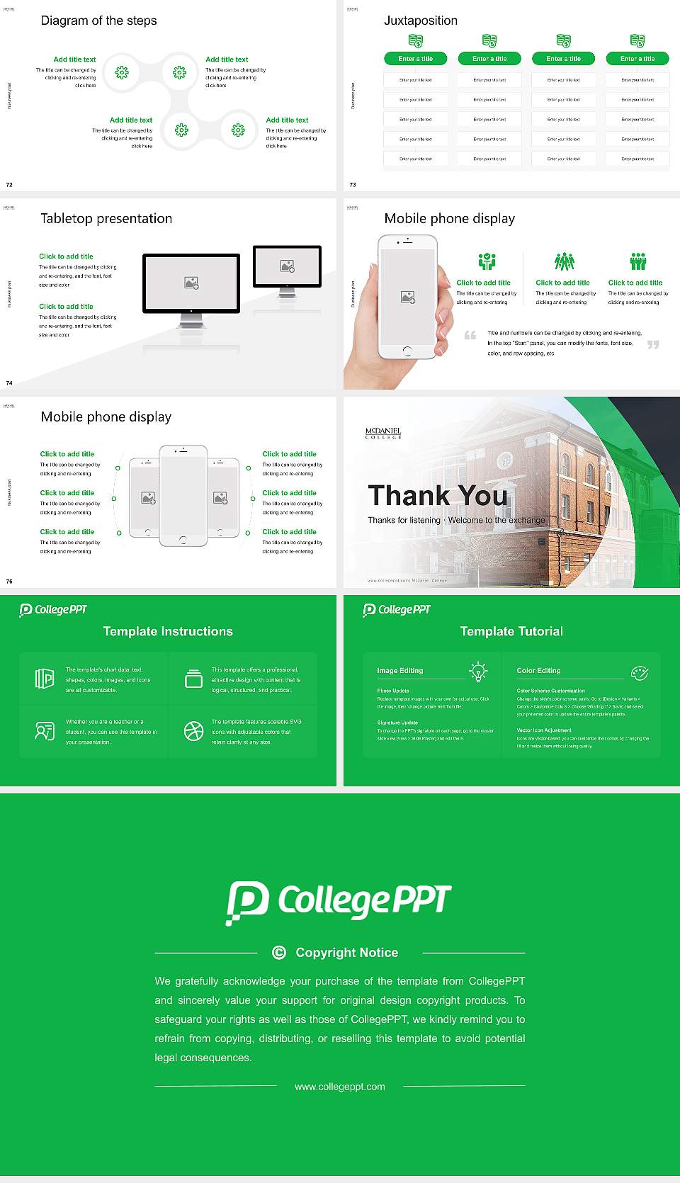 Mcdaniel College Competition/Entrepreneurship Contest PPT Template16:9 ratio PPT effect preview image9