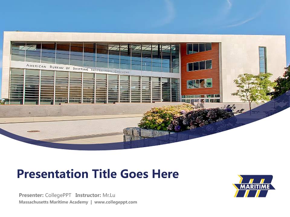Massachusetts Maritime Academy Course/Courseware Creation PPT Template4:3 ratio PPT effect preview image5