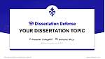 Marymount University Graduation Thesis Defense PPT Template