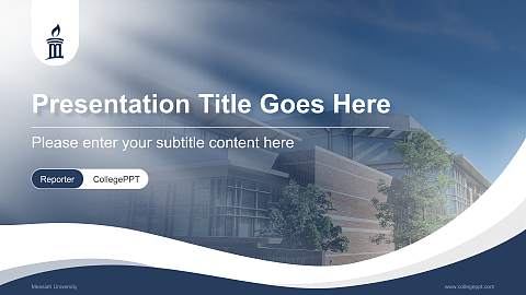 Messiah University Lecture Sharing and Networking Event PPT Template