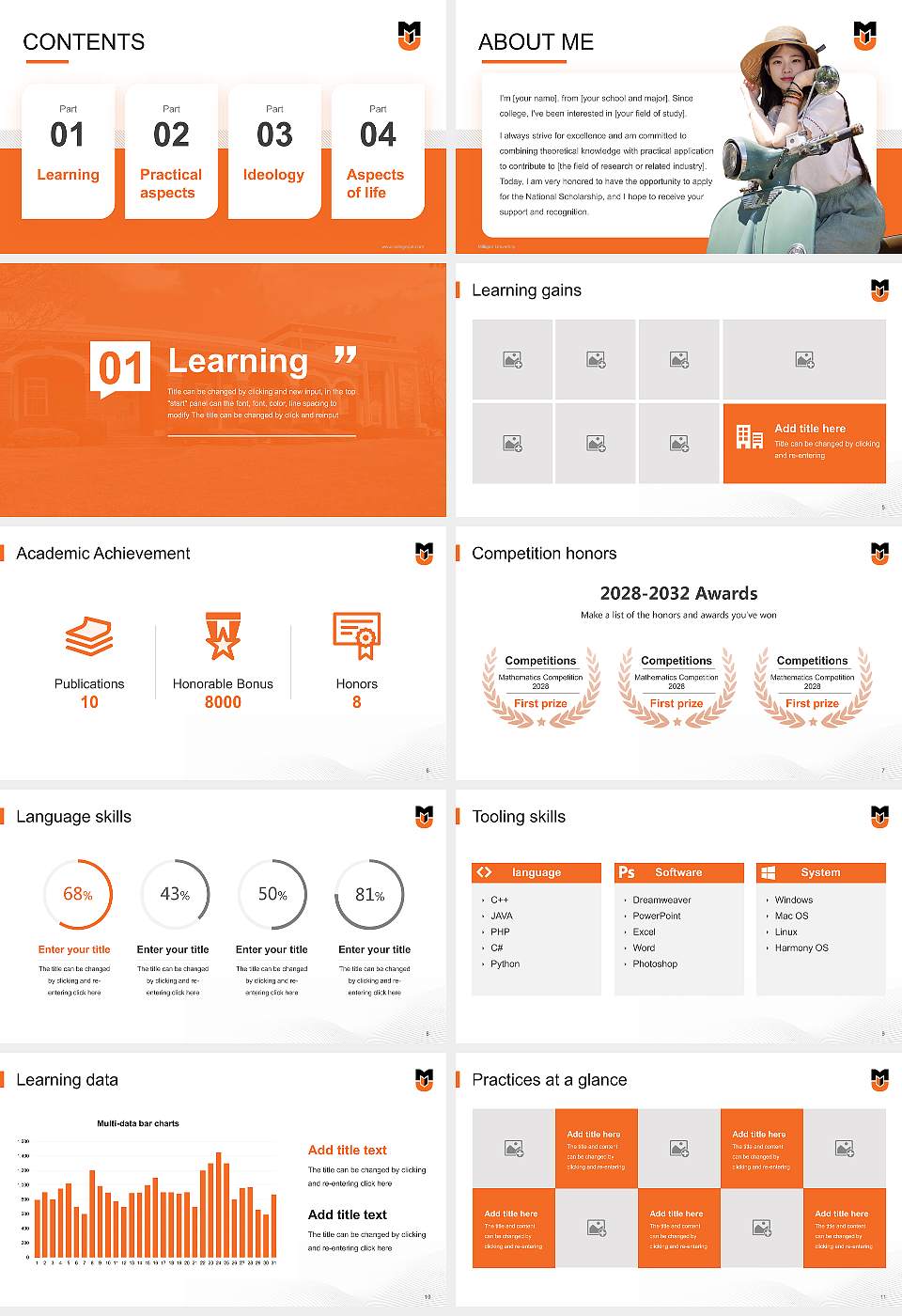 Milligan University National Scholarship Defense PPT Template16:9 ratio PPT effect preview image2
