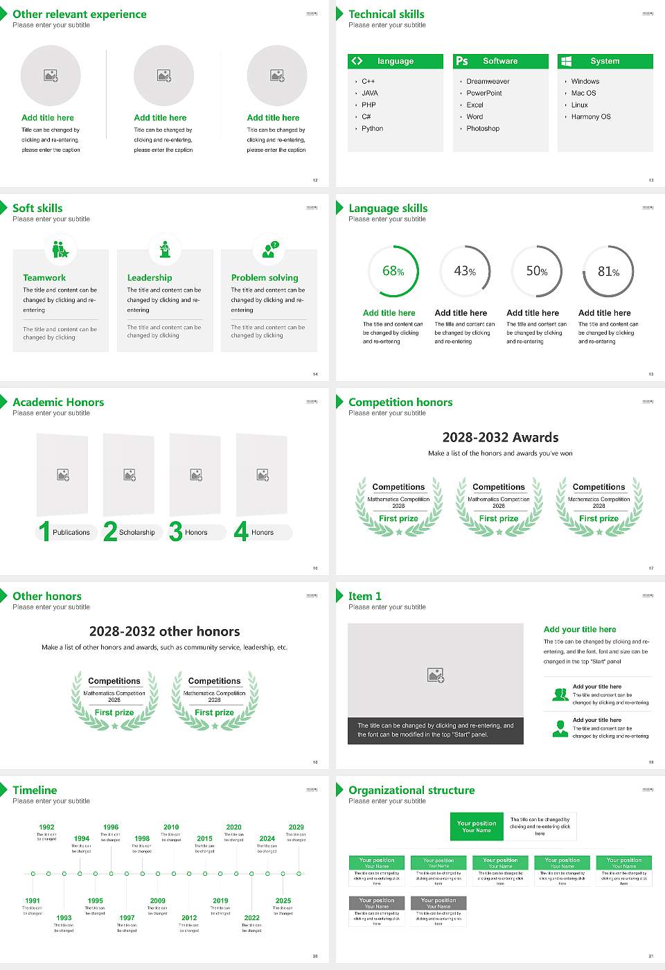 Mcdaniel College Resume PPT Template16:9 ratio PPT effect preview image3