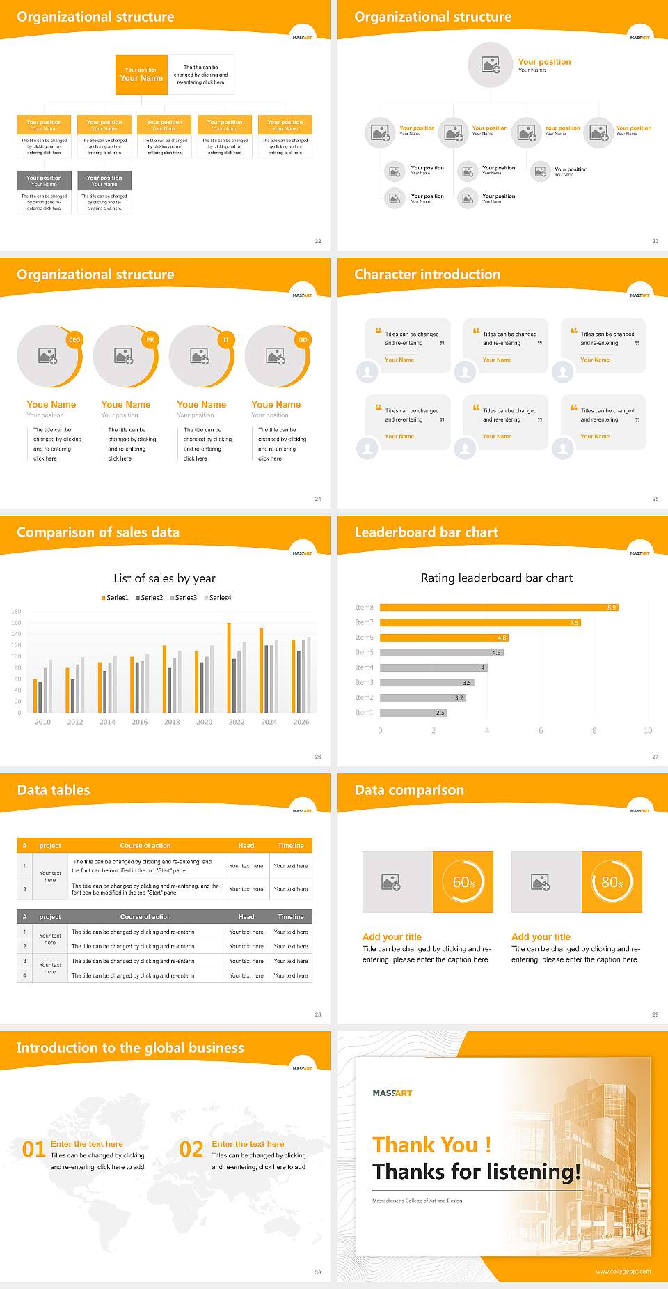 Massachusetts College of Art and Design Academic Presentation/Research Findings Report PPT Template4:3 ratio PPT effect preview image4