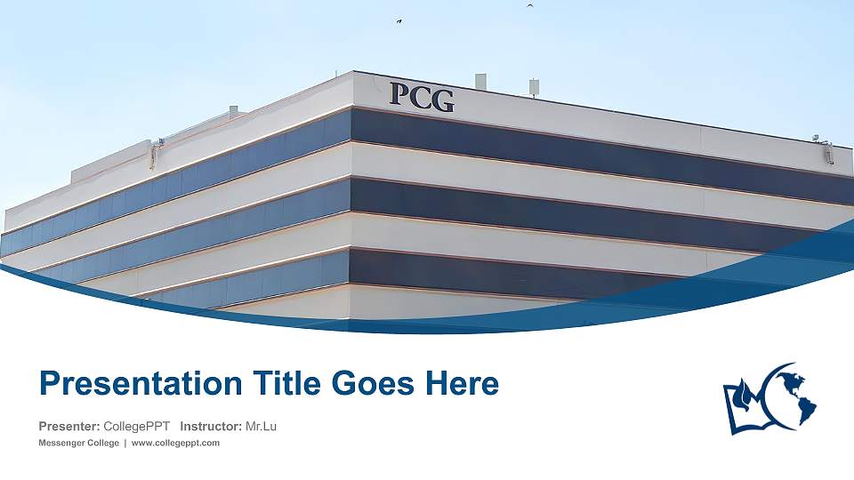 Messenger College Course/Courseware Creation PPT Template16:9 ratio PPT effect preview image