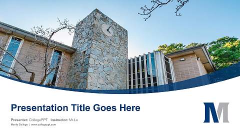 Menlo College Course/Courseware Creation PPT Template