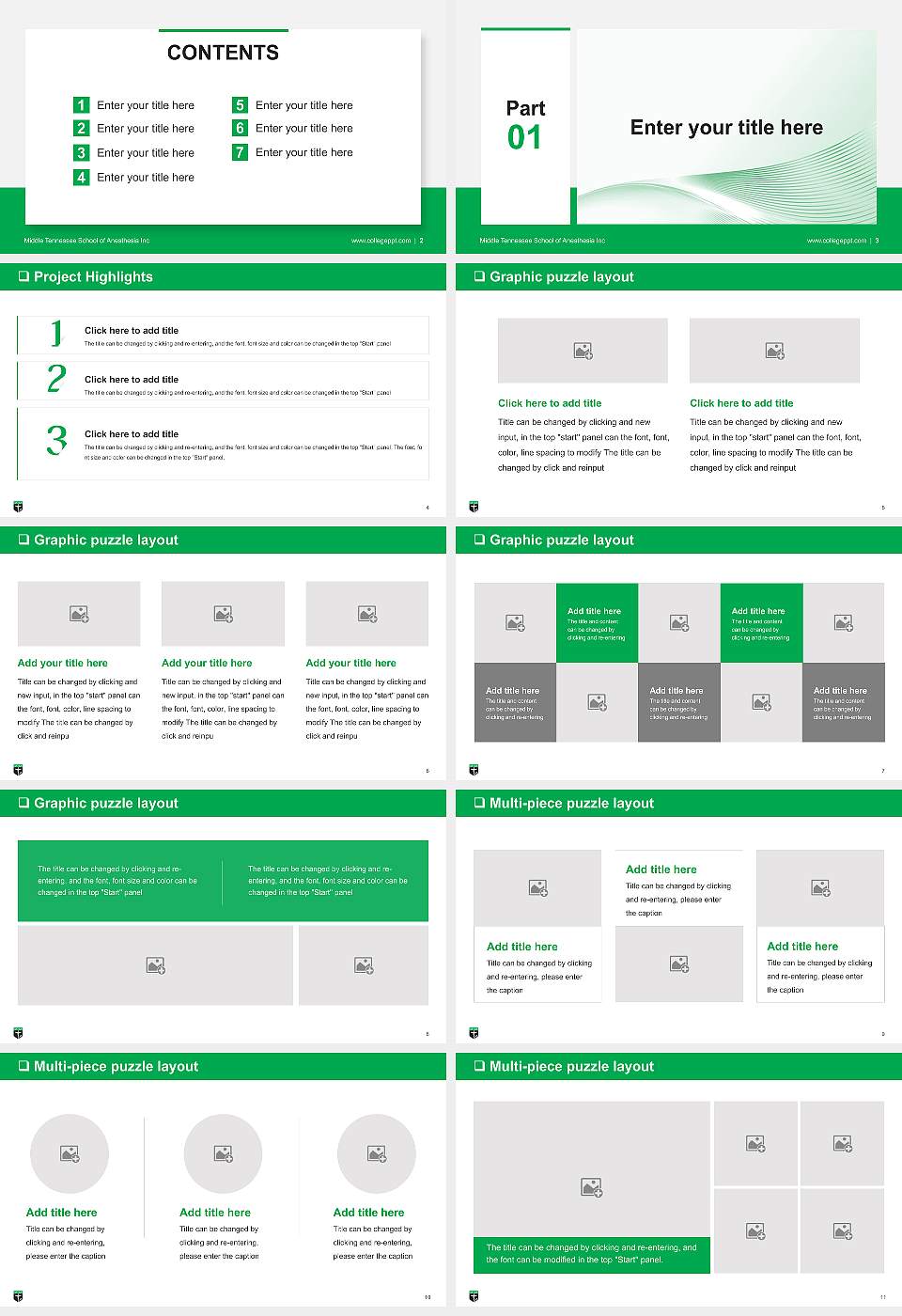 Middle Tennessee School of Anesthesia Inc General Purpose PPT Template16:9 ratio PPT effect preview image2