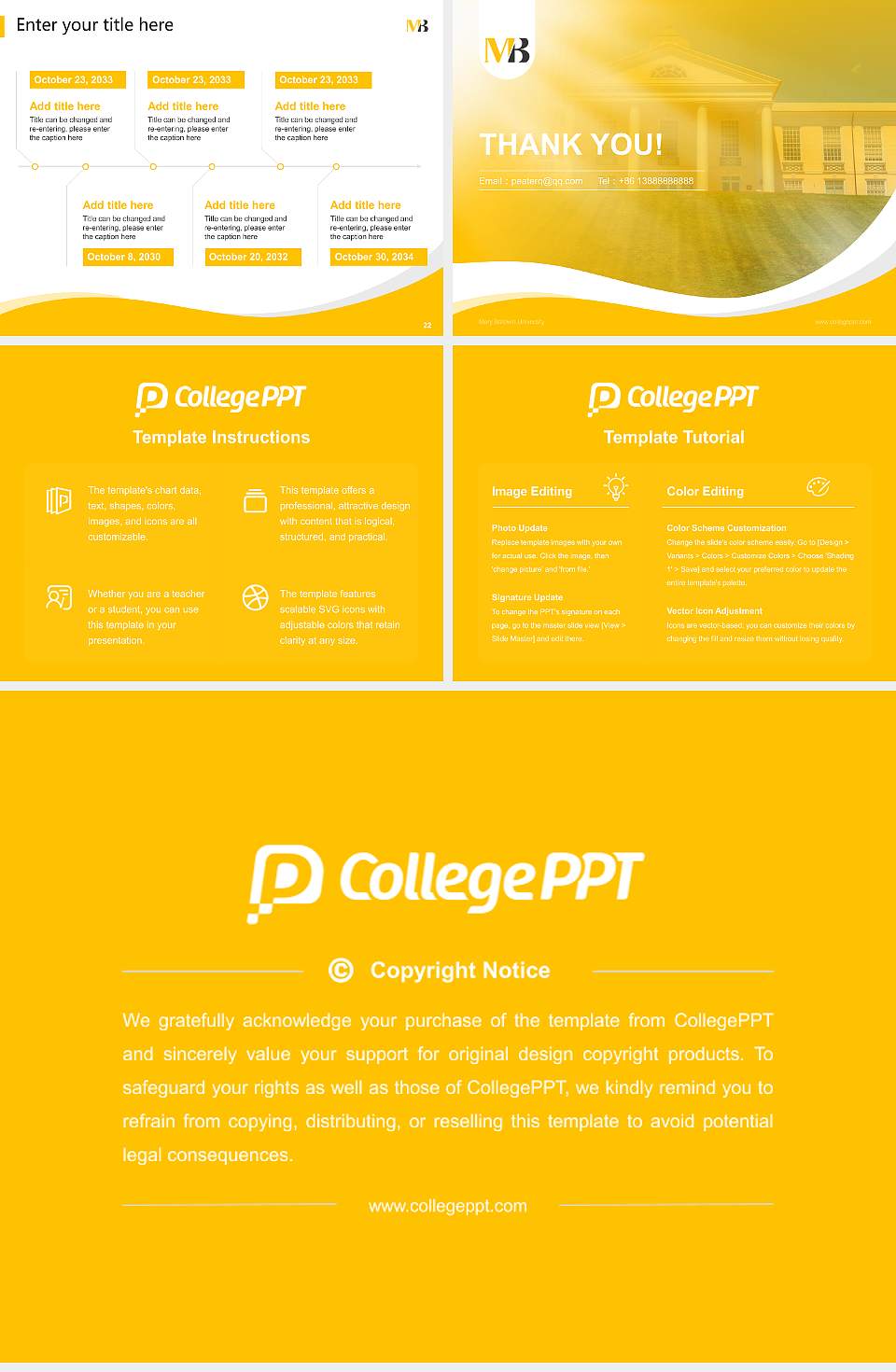 Mary Baldwin University Lecture Sharing and Networking Event PPT Template4:3 ratio PPT effect preview image4