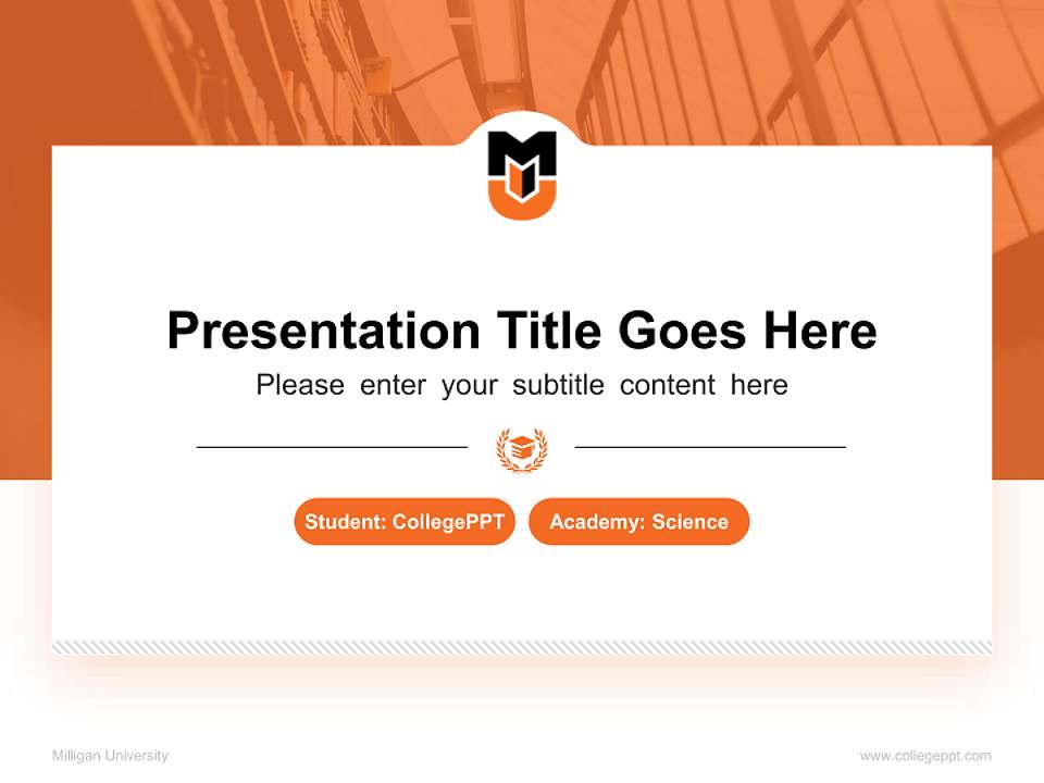 Milligan University National Scholarship Defense PPT Template4:3 ratio PPT effect preview image4