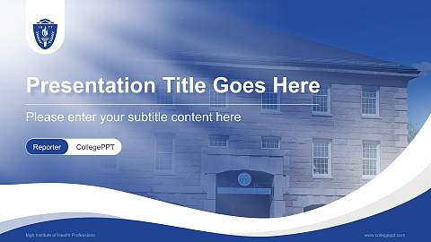 Mgh Institute of Health Professions Lecture Sharing and Networking Event PPT Template