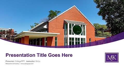 Mckendree University Course/Courseware Creation PPT Template