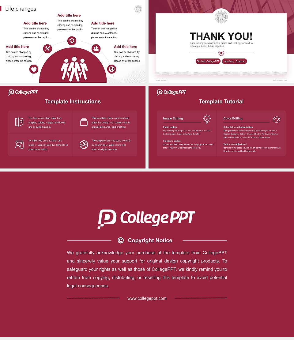 Mcphs University National Scholarship Defense PPT Template16:9 ratio PPT effect preview image4