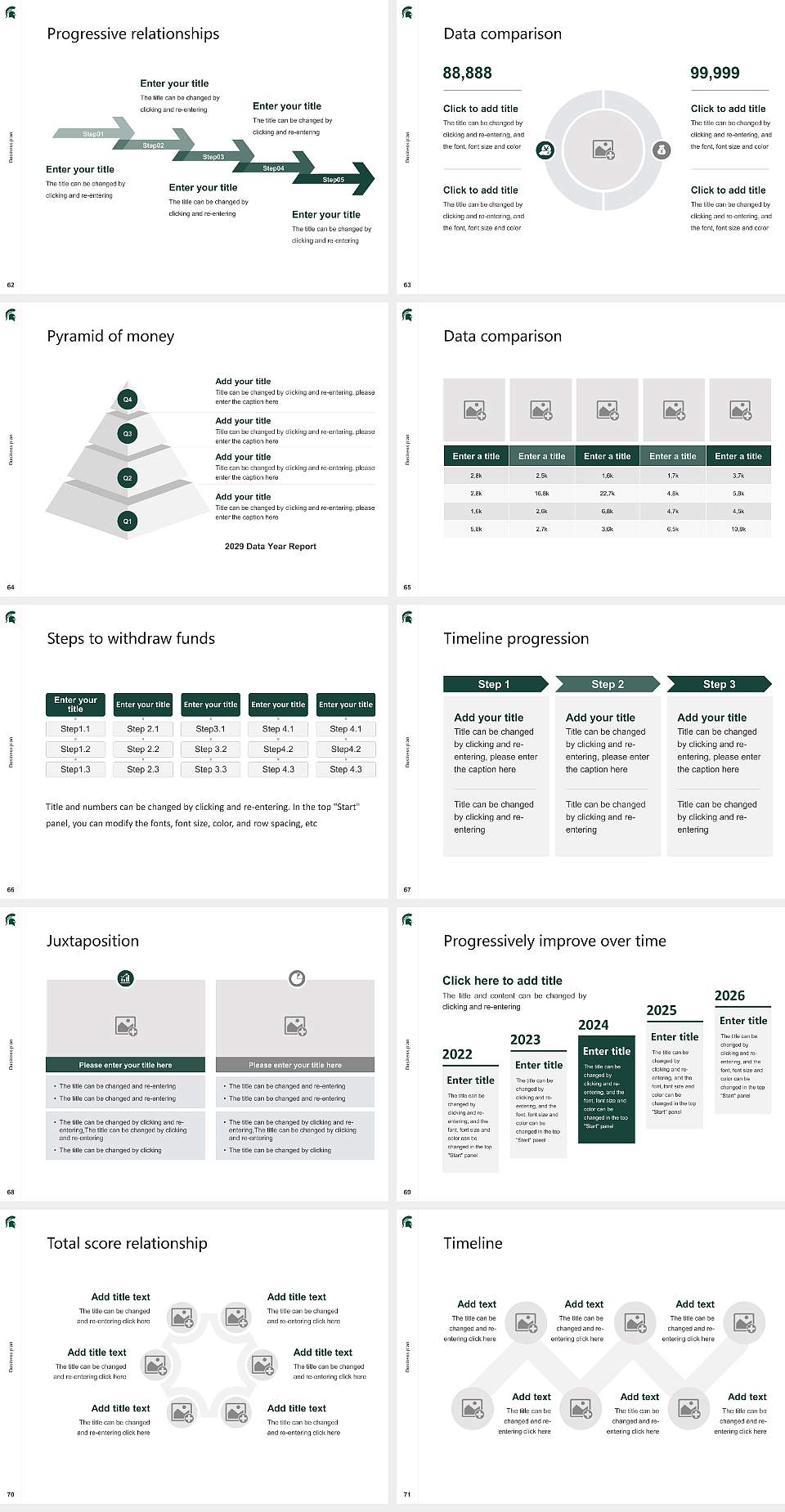 Michigan State University Competition/Entrepreneurship Contest PPT Template4:3 ratio PPT effect preview image8