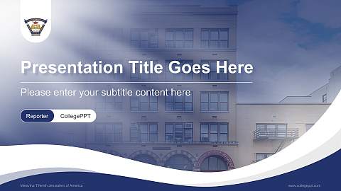 Mesivtha Tifereth Jerusalem of America Lecture Sharing and Networking Event PPT Template