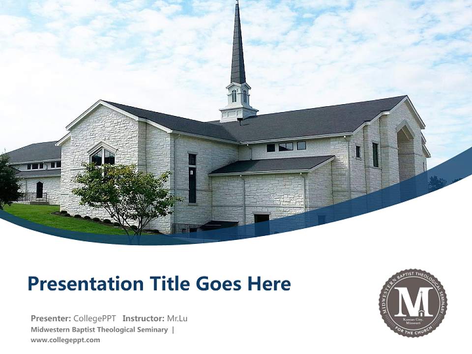 Midwestern Baptist Theological Seminary Course/Courseware Creation PPT Template4:3 ratio PPT effect preview image5
