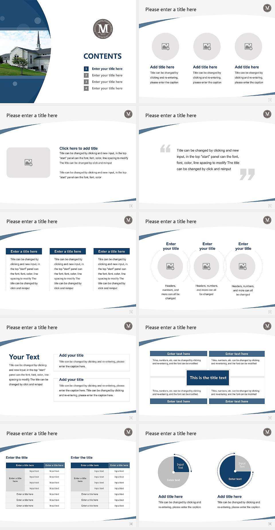 Midwestern Baptist Theological Seminary Course/Courseware Creation PPT Template4:3 ratio PPT effect preview image2