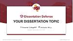 中西州立大学论文答辩PPT模板