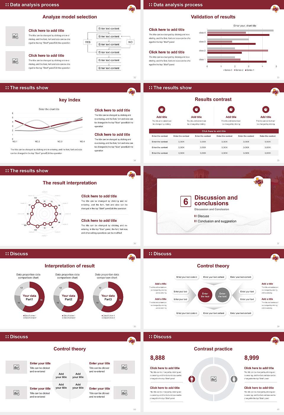Midwestern State University Graduation Thesis Defense PPT Template16:9 ratio PPT effect preview image5