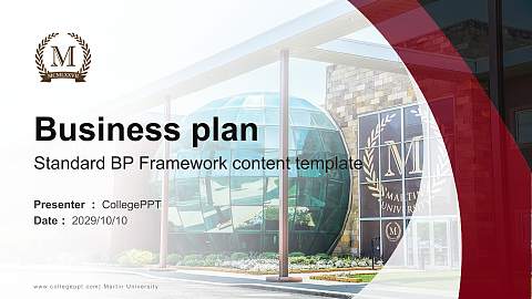 Martin University Competition/Entrepreneurship Contest PPT Template