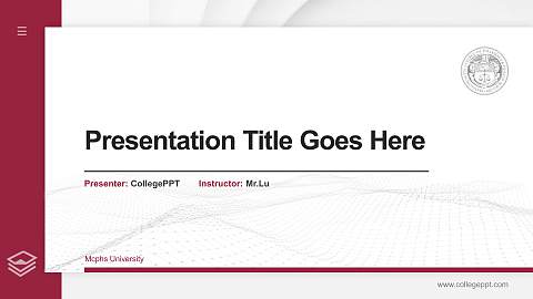 Mcphs University Thesis Proposal/Graduation Defense PPT Template
