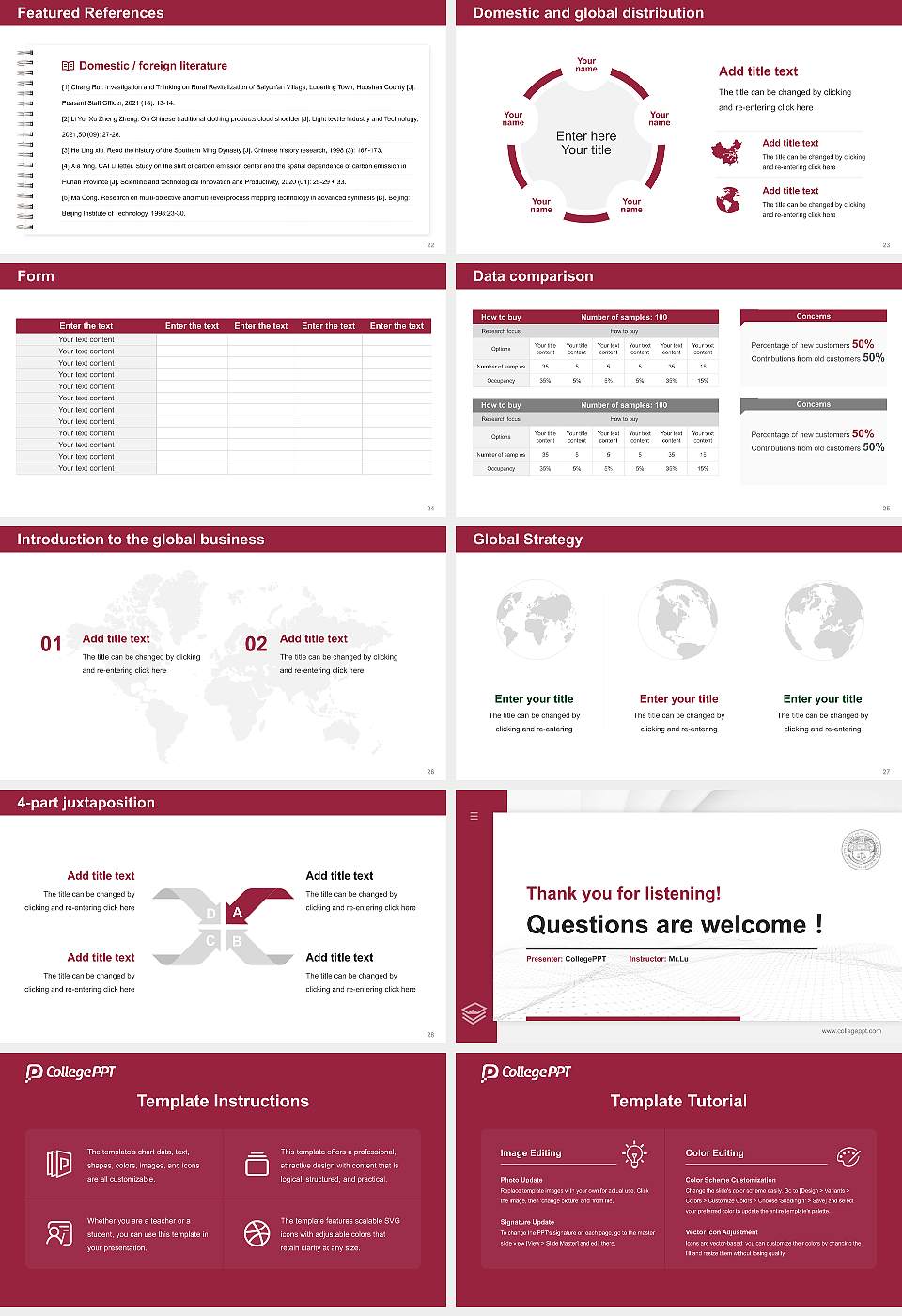 Mcphs University Thesis Proposal/Graduation Defense PPT Template16:9 ratio PPT effect preview image4